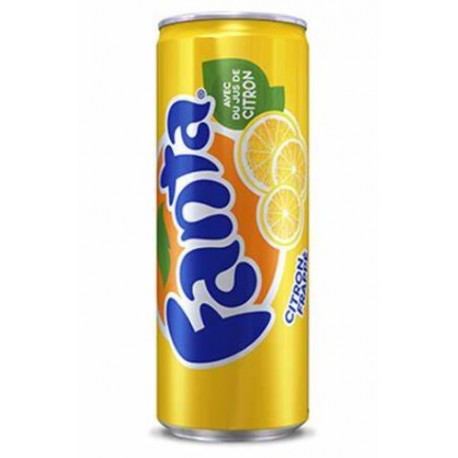 Fanta Citron 33cl (Pack de 24 canettes)