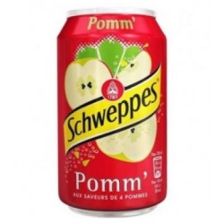 Schweppes Pomme 33cl (pack de 24 canettes)