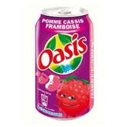 Oasis Pomme cassis framboise 33cl (pack de 24 canettes)