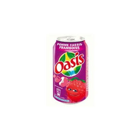 Oasis Pomme cassis framboise 33cl (pack de 24 canettes)