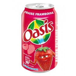 Oasis Fraise framboise 33cl (pack de 24 canettes)