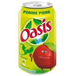Oasis pomme poire 33cl (pack de 24 canettes)